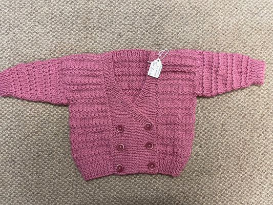Purple coloured  babie’s  Cardigan 3-6 months