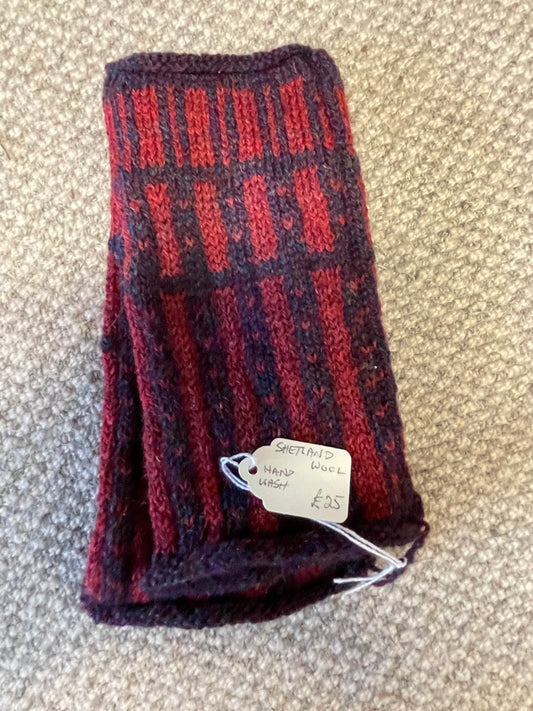 Shetland Wool Fingerless Mittens