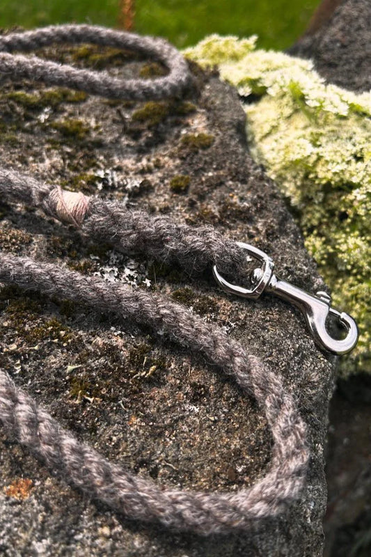 Black Welsh Mountain 100% British Sheep Wool Dog Lead