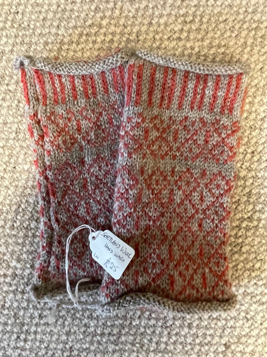 Shetland Wool Fingerless Mittens