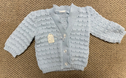 Light blue   coloured babies Cardigan 6-12 months