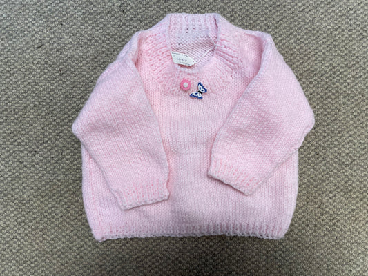Rose  coloured children’s jumper 6-12 months