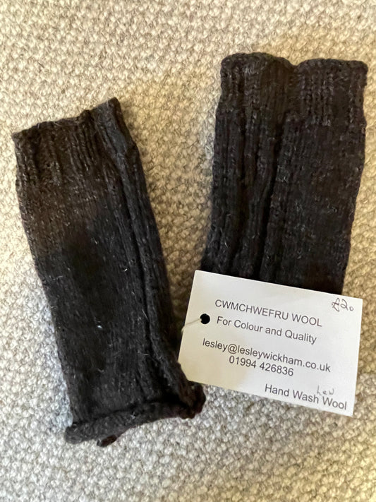Shetland x Corriedale  Fingerless Mittens