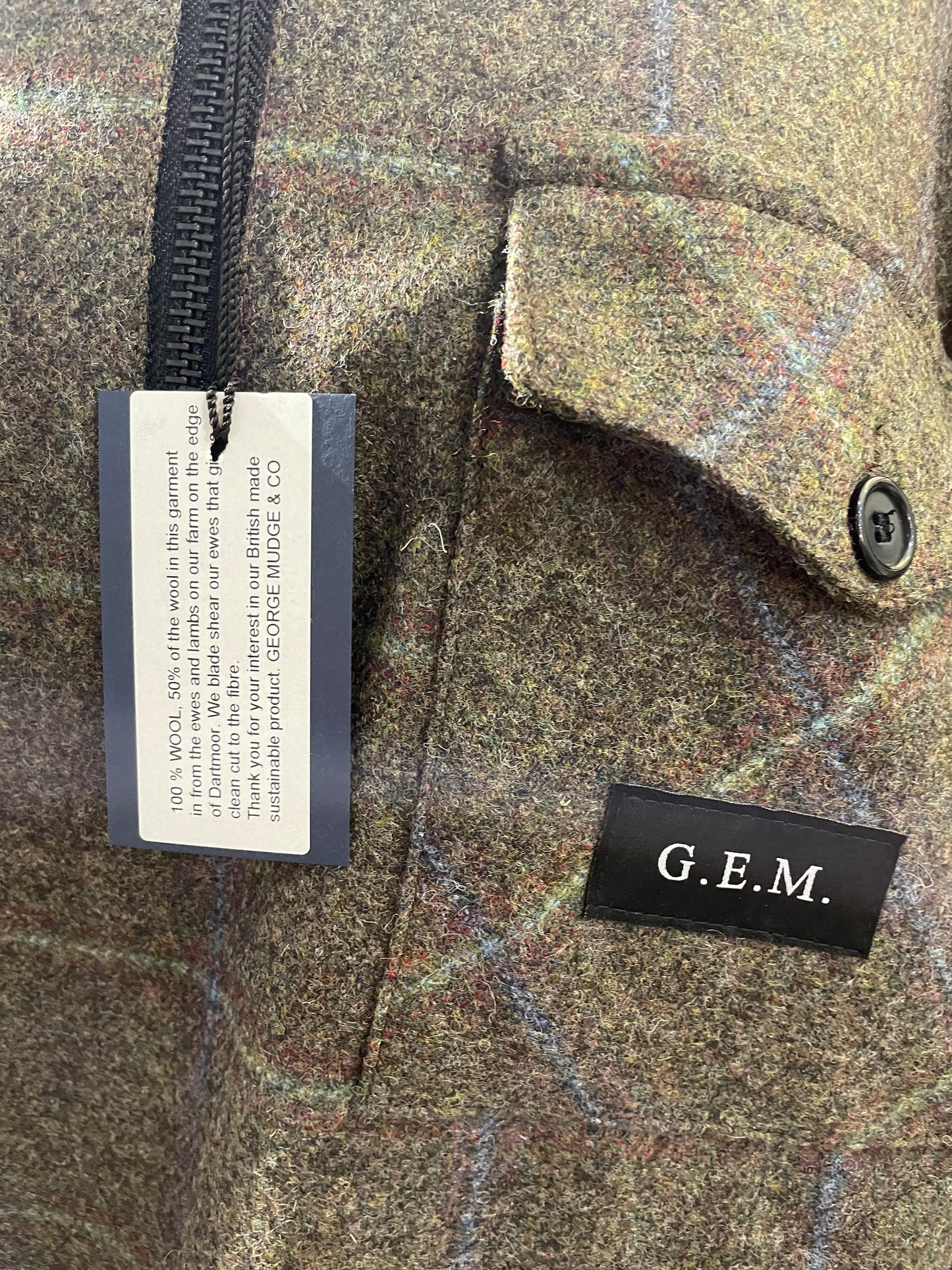 George Mudge 100% Wool woven Country Jacket