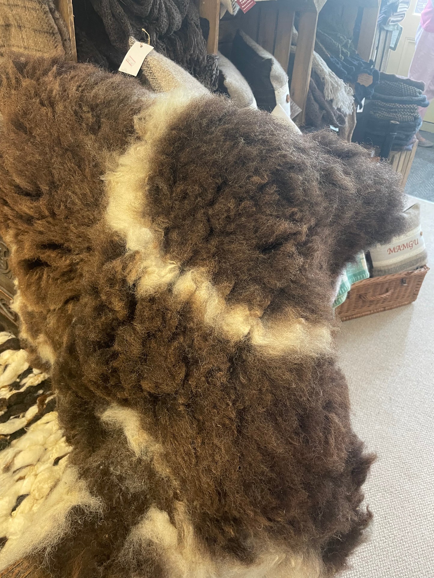Jacob Fleece felted back Rug