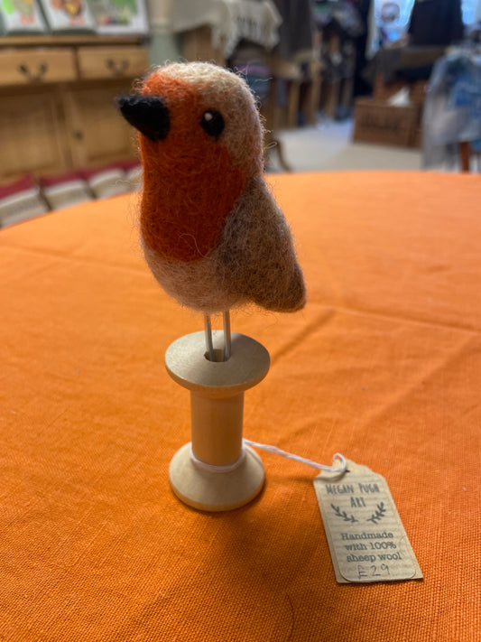 Needle Felted Robin Red Breast