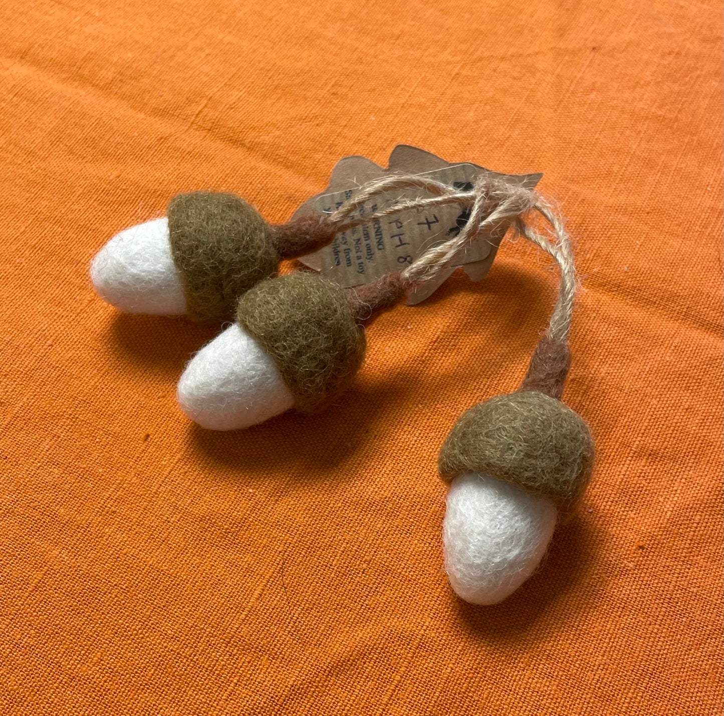Needle Felted Acorns