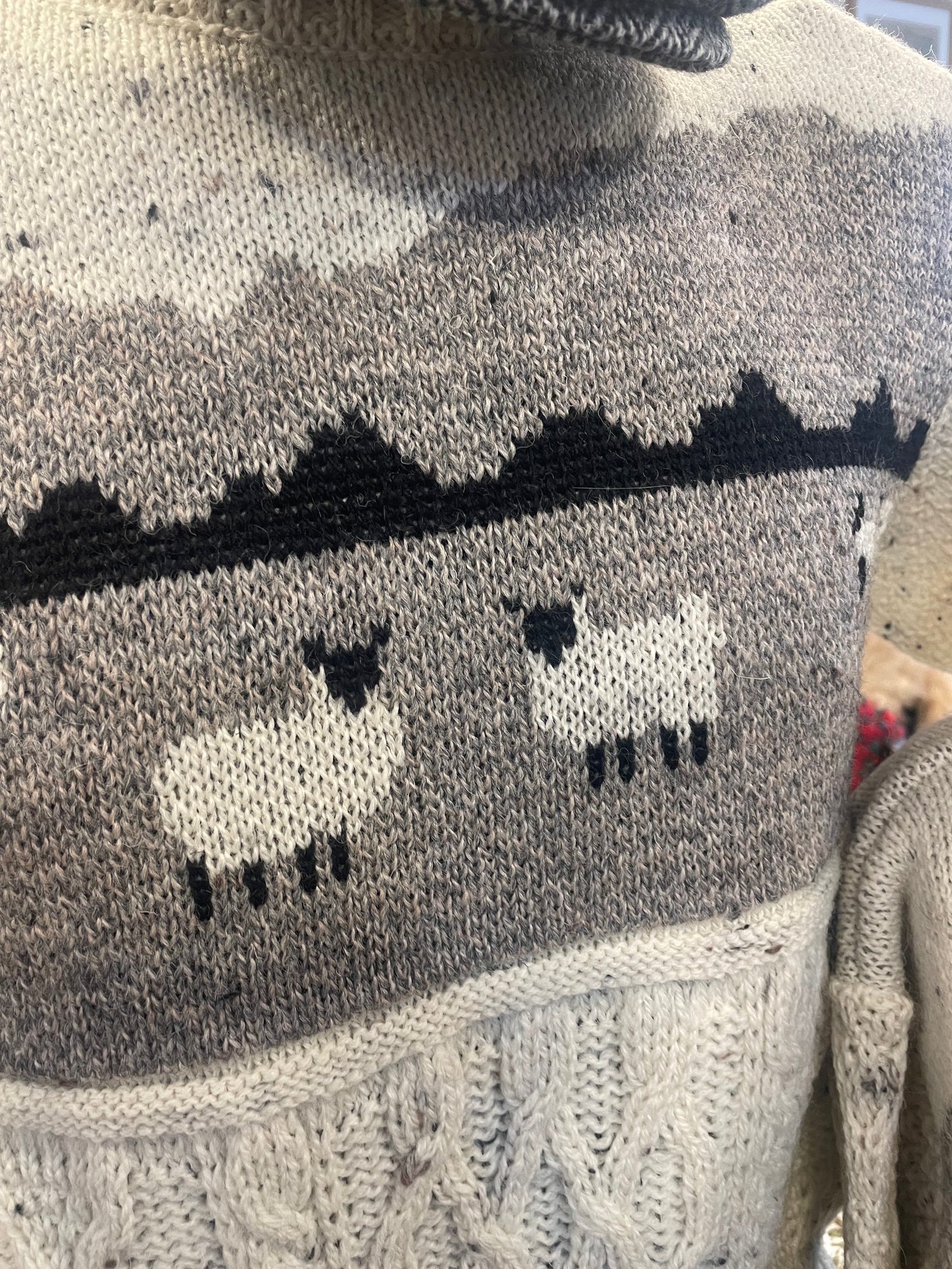 Dales British Wool Aran Sheep Jumper