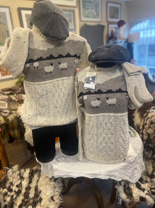 Dales British Wool Aran Sheep Jumper