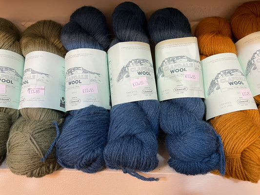 Clapdale Wool 100g DK Hand Knit -Mountain Blue