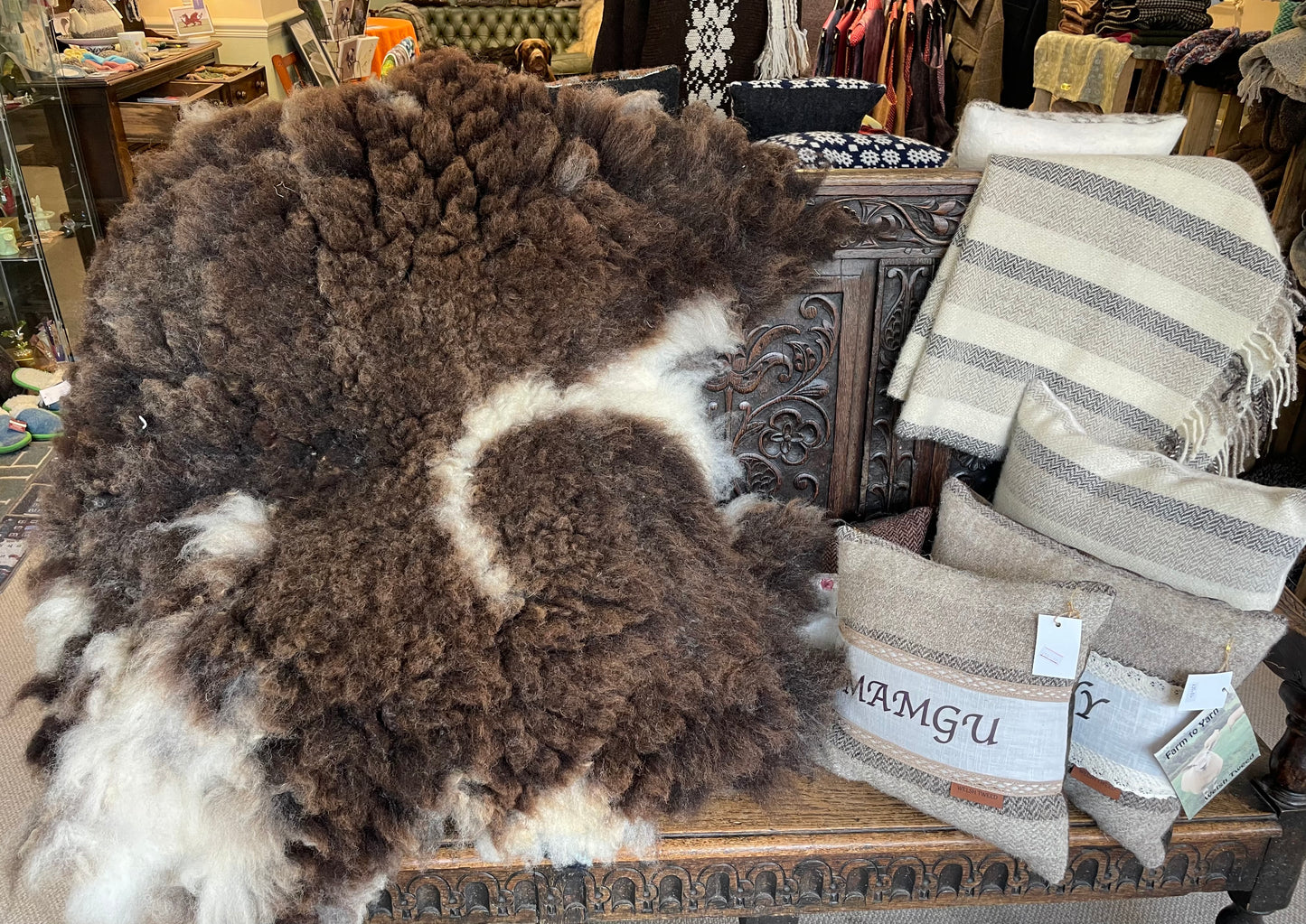 Jacob Fleece felted back Rug