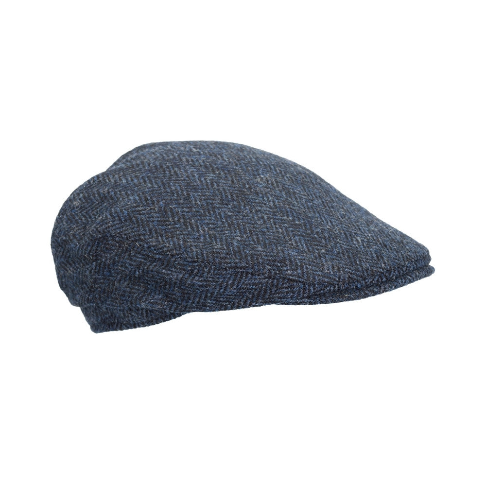 Harris Tweed Edward Flat Cap W/ Foldable Ear Flaps
