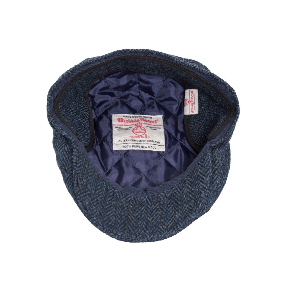Harris Tweed Edward Flat Cap W/ Foldable Ear Flaps