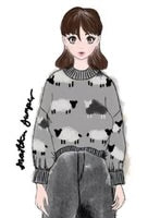 Martha British Wool Sheep Cropped Jumper