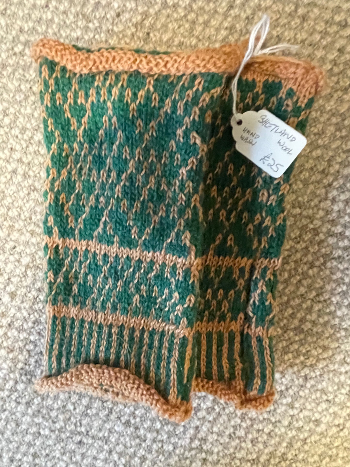 Shetland Wool Fingerless Mittens