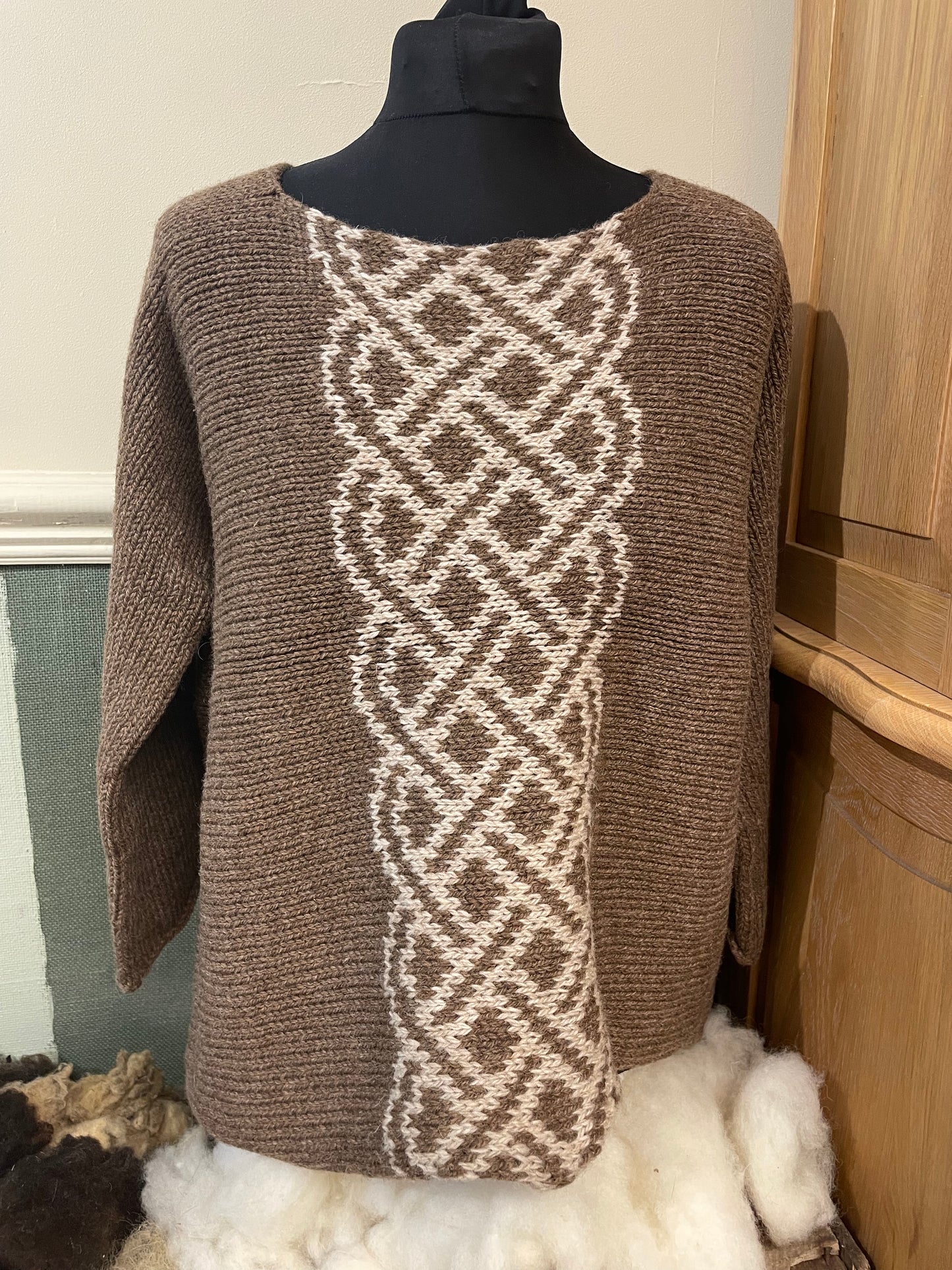 Ryland Cross knitted Celtic design jumper