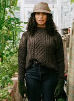 Jacob Brown British Wool Aran Jumper