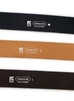 British Made Real Leather Belt - Wide
