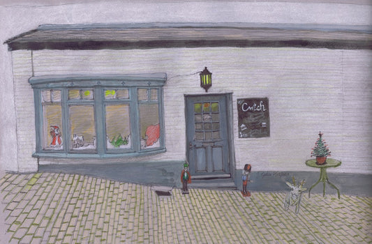 Cwtch Cafe Chepstow A5 Blank Greeting Card