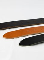 British Made Real Leather Belt - Wide