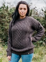 Jacob Brown British Wool Aran Jumper