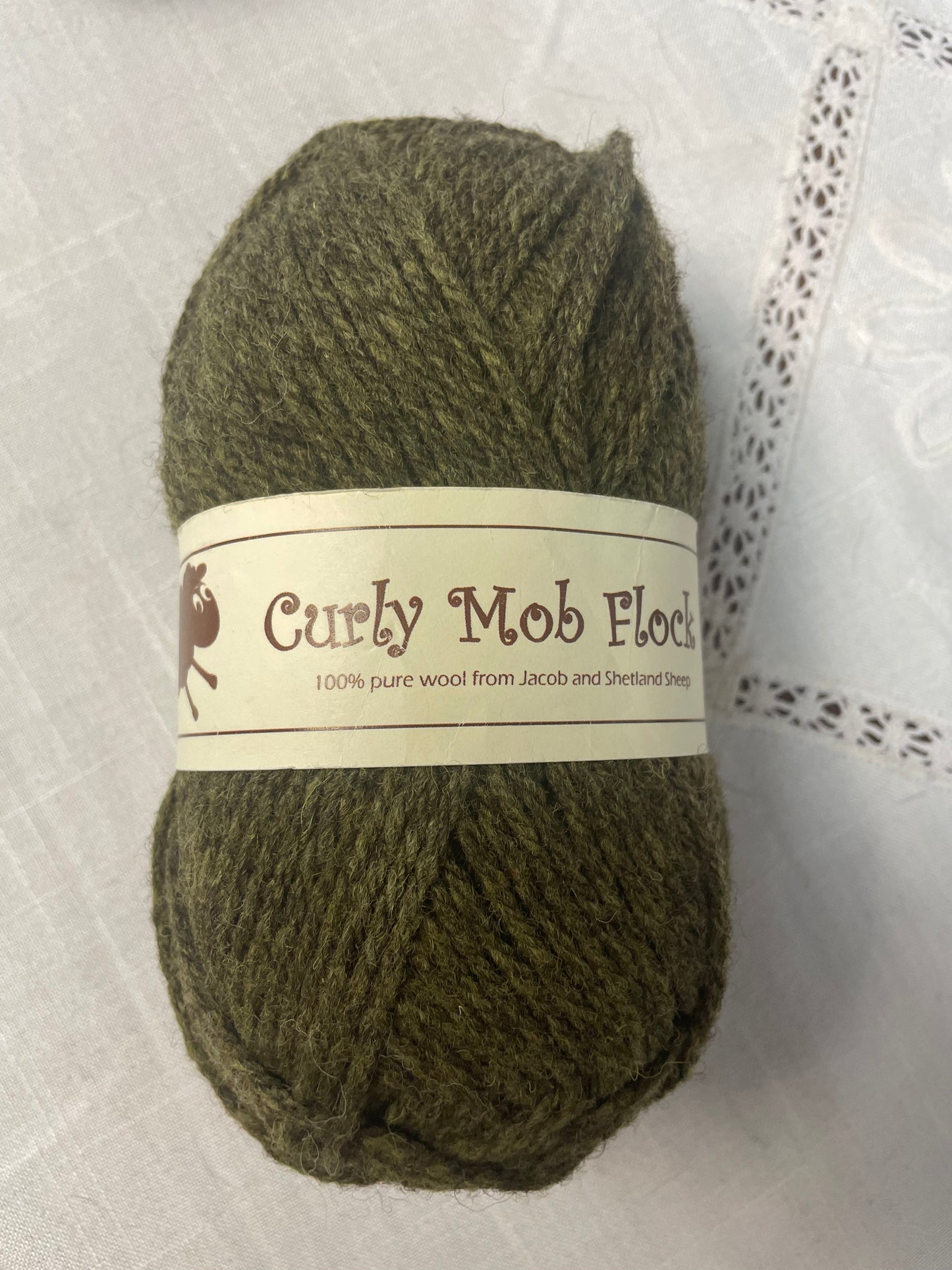 Curly Mob Flock 100g 140m Natural Wool