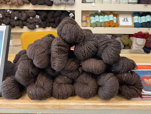 Black Welsh Mountain Mill Spun Yarn DK 100 g