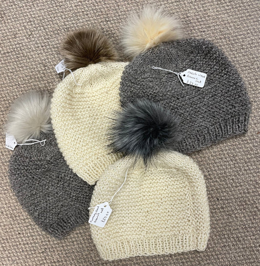 Grey Jacob Wool Pom Pom