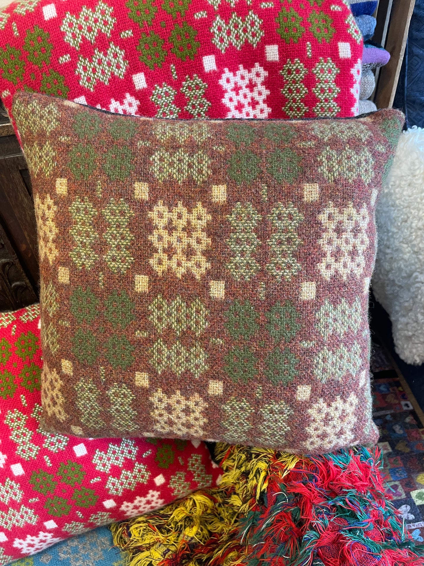 Welsh Tapestry Cushion Castan