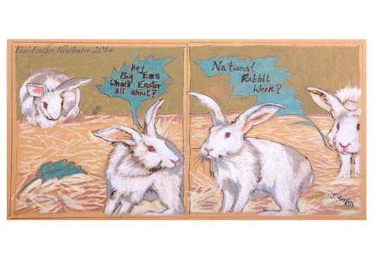 National Rabbit Week Blank Greeting Card