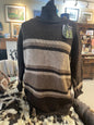 Natural coloured striped woollen jersey